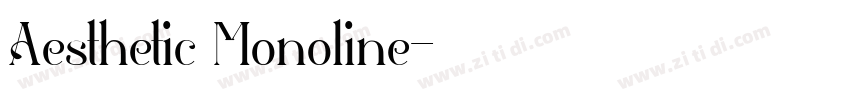 Aesthetic Monoline字体转换